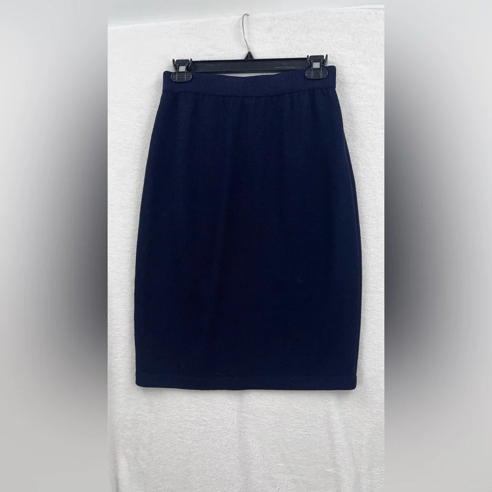 St. John Classic Blue Pencil Skirt A578
